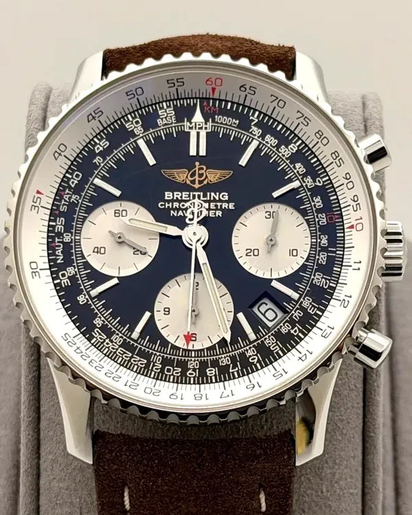 Breitling Navitimer 41MM Black Dial Leather Strap (A2332212/B635)