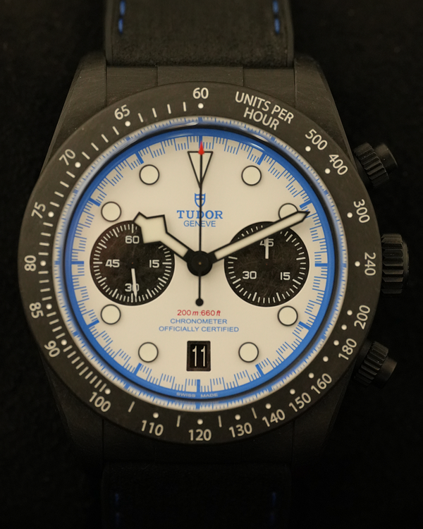 2025 Tudor Black Bay Chrono "Carbon 25" L.E. 42MM White Dial Rubber Strap (79377KN)