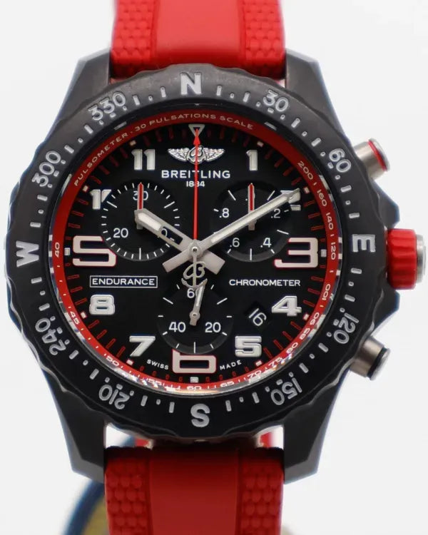 2025 Breitling Endurance Pro 38MM Quartz Black Dial Rubber Strap (X83310D91B2S1)