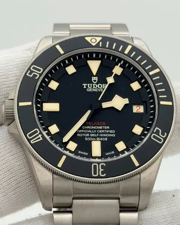 2025 Tudor Pelagos LHD 42MM Black Dial Titanium Bracelet (25610TNL)