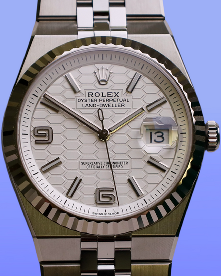 2026 Rolex Land-Dweller 40MM White Dial Flat Jubilee Bracelet (127334)
