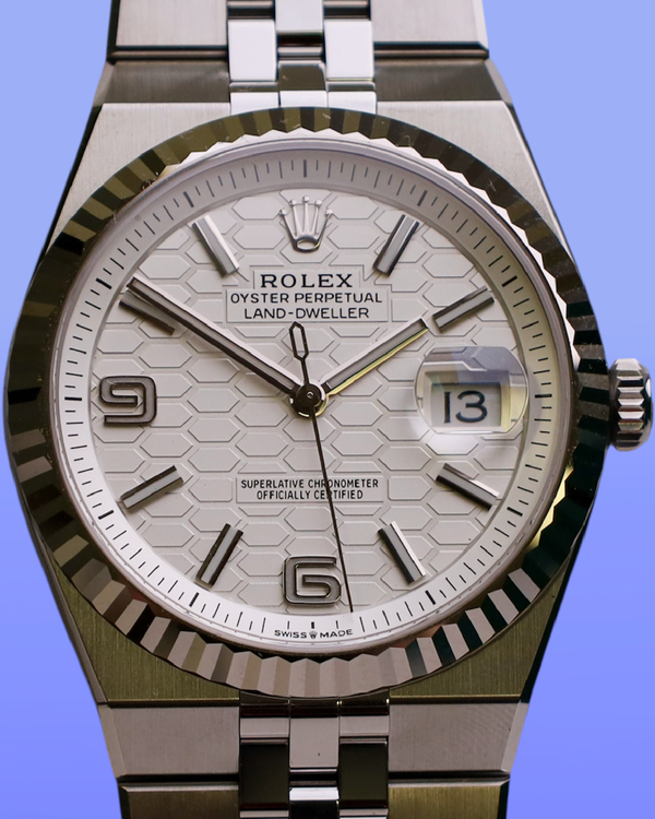 2026 Rolex Land-Dweller 40MM White Dial Flat Jubilee Bracelet (127334)