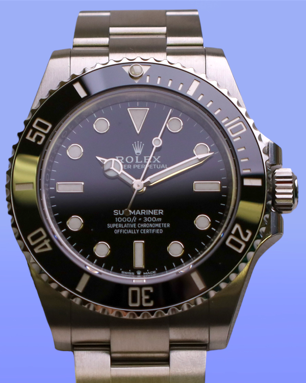 No Reserve - 2025 Rolex Submariner No-Date 41MM Black Dial Oyster Bracelet (124060)