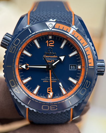 2019 Omega Seamaster Planet Ocean 600M "Big Blue" 45.5MM Blue Dial Rubber Strap(215.92.46.22.03.001)
