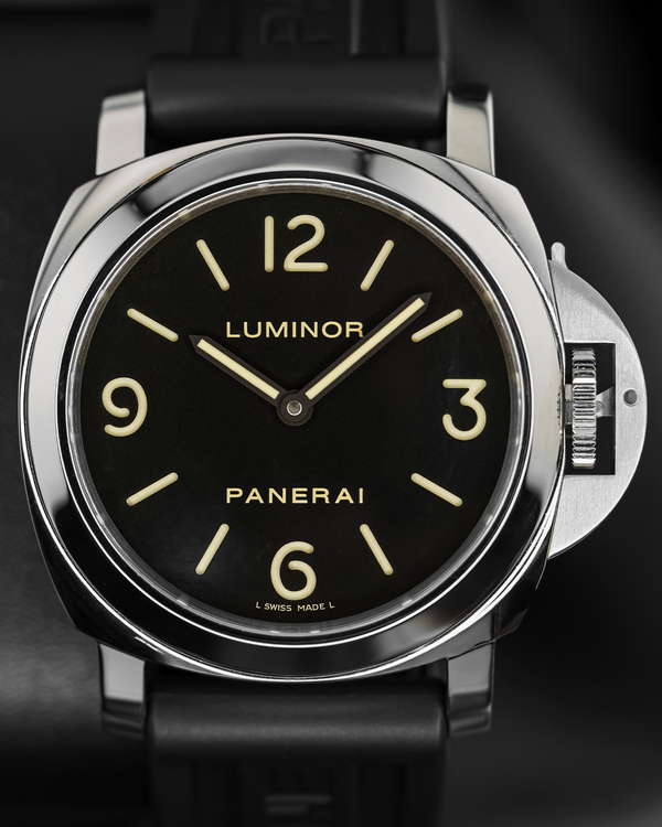 2014 Panerai Luminor Base 44MM Black Dial Rubber Strap (PAM00112)