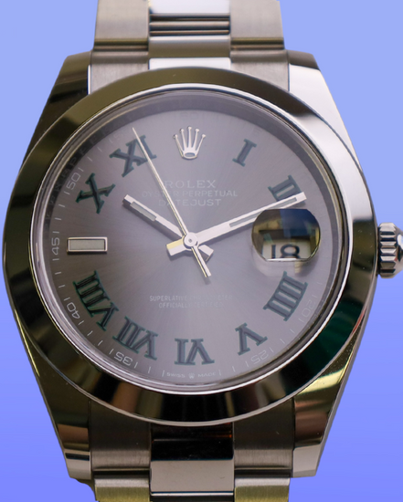 2025 Rolex Datejust "Wimbledon" 41MM Slate Dial Oyster Bracelet (126300)