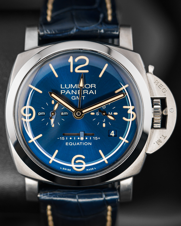 2018 Panerai Luminor Equation of Time GMT S.E. 47MM Blue Dial Leather Strap (PAM00670)