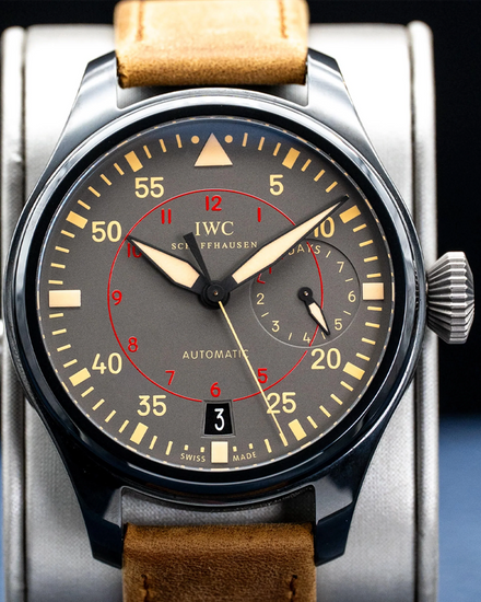 2013 IWC Schaffhausen Pilot Top Gun Miramar 48.6MM Anthracite Dial Leather Strap (IW501902)