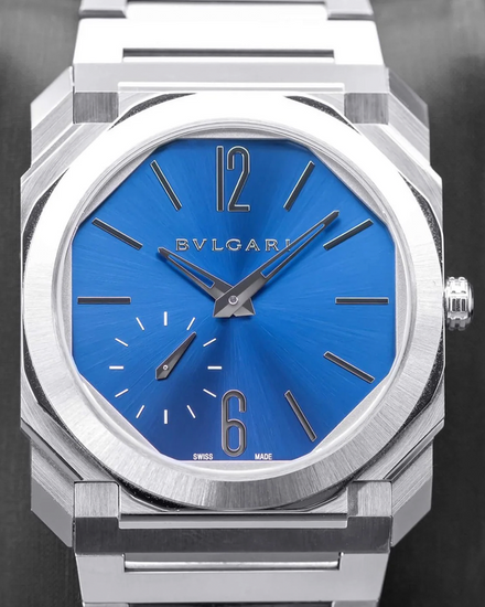 2020 Bvlgari Octo Finissimo 40MM Blue Dial Steel Bracelet (103431)