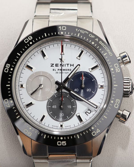 2026 Zenith Chronomaster Sport 41MM White Dial Steel Bracelet (03.3100.3600/69.M3100)