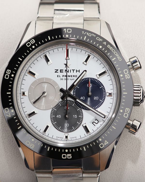2026 Zenith Chronomaster Sport 41MM White Dial Steel Bracelet (03.3100.3600/69.M3100)