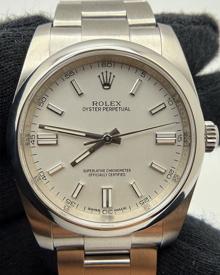 2019 Rolex Oyster Perpetual 36MM White Dial Oyster Bracelet (116000)