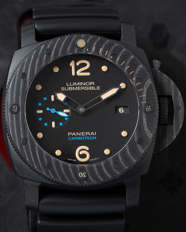 2018 Panerai Submersible 1950 3 Days Automatic 47MM Black Dial Rubber Strap (PAM00616)
