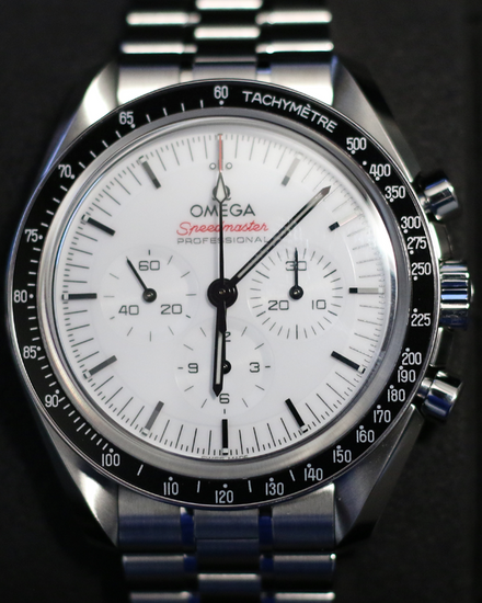 2026 Omega Speedmaster Professional Moonwatch 42MM White Dial Steel Bracelet (310.30.42.50.04.001)