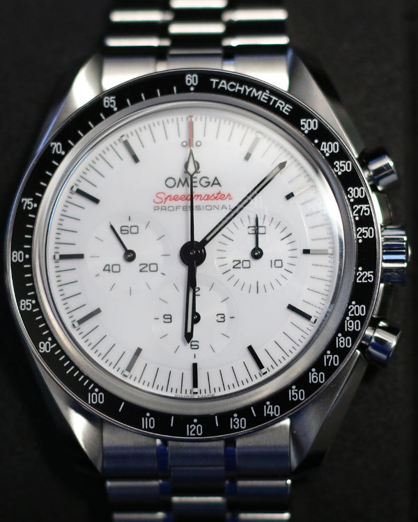 2026 Omega Speedmaster Professional Moonwatch 42MM White Dial Steel Bracelet (310.30.42.50.04.001)
