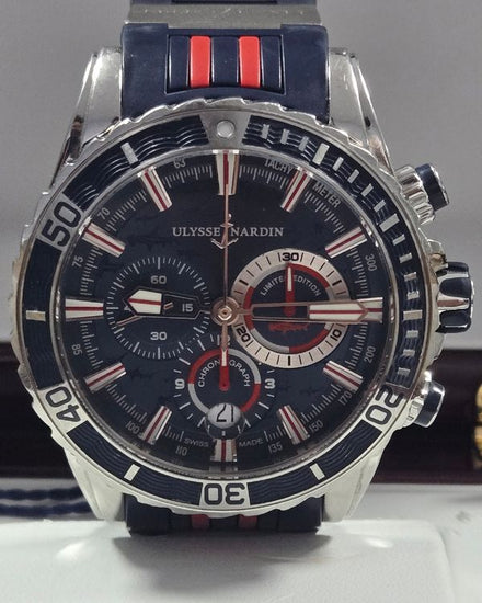 2016 Ulysse Nardin Diver "Hammerhead Shark" L.E. 44MM Blue Dial Rubber Strap (1503-151LE-3-93-H)