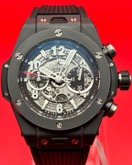 Hublot Big Bang Unico "Black Magic" 45MM Skeleton Dial Rubber Strap (411.CI.1170.RX)