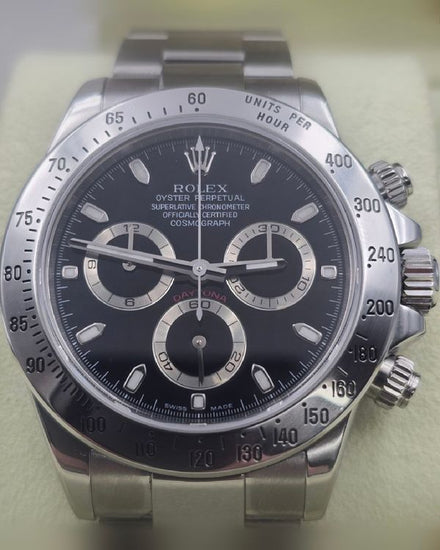 2005 Rolex Cosmograph Daytona 40MM Black Dial Oyster Bracelet (116520)