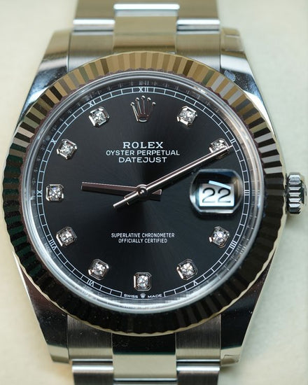 2026 Rolex Datejust 41MM Slate Dial Oyster Bracelet (126334)