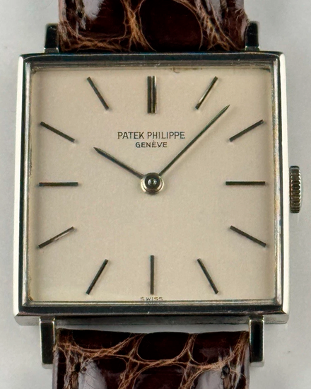Patek Philippe Vintage 26MM Silver Dial Leather Strap (3430)