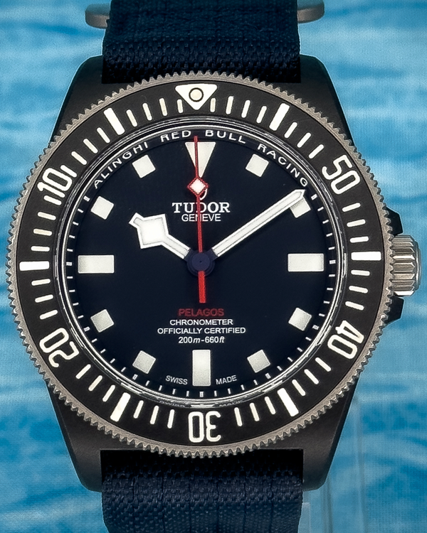 No Reserve - 2026 Tudor Pelagos FXD "Alinghi Red Bull Racing" 42MM Blue Dial Textile Strap (25707KN)