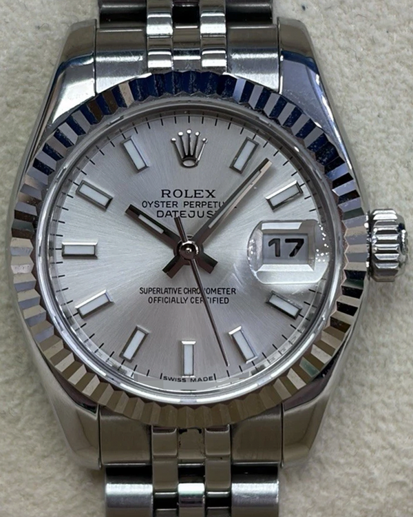 Rolex Lady-Datejust 26MM Silver Dial Jubilee Bracelet (179174)