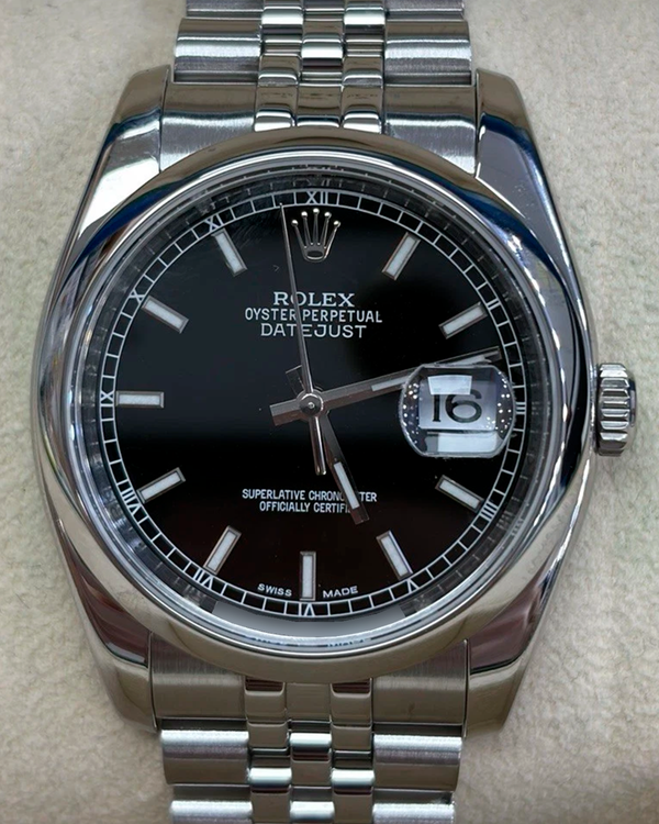Rolex Datejust 36MM Black Dial Jubilee Bracelet (126200)