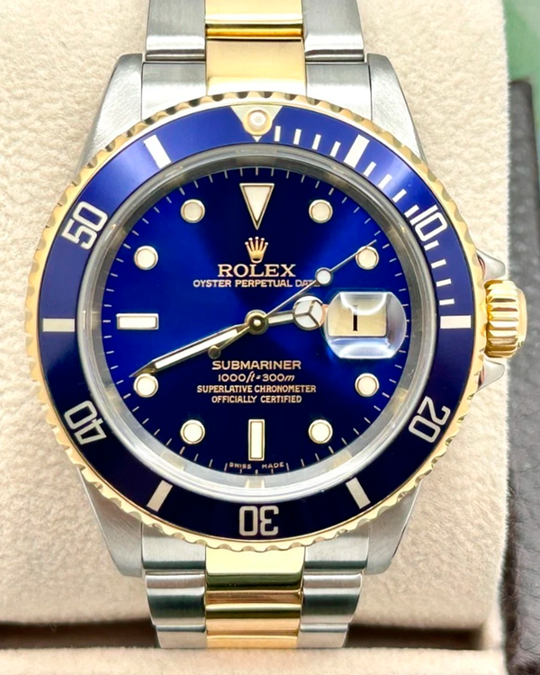 2004 Rolex Submariner "Bluesy" 40MM Blue Dial Two-Tone Oyster Bracelet (16613)