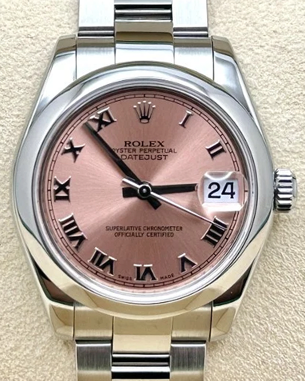 2009 Rolex Datejust 31MM Pink Dial Oyster Bracelet (178240)