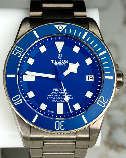 2021 Tudor Pelagos 42MM Blue Dial Titanium Bracelet (25600TB)