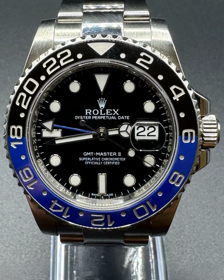 2015 Rolex GMT-Master II "Batman" 40MM Black Dial Oyster Bracelet (116710BLNR)