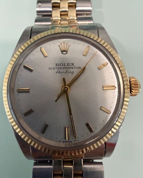 Rolex Air-King 34MM Silver Dial Two-Tone Jubilee Bracelet (5501)