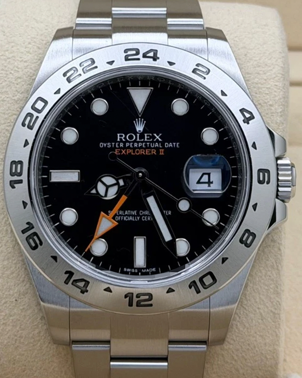 Rolex Explorer II 42MM Black Dial Oyster Bracelet (216570)