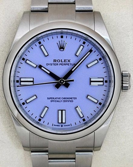 2026 Rolex Oyster Perpetual 41MM Lavender Dial Oyster Bracelet (134300)