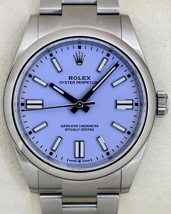 2026 Rolex Oyster Perpetual 41MM Lavender Dial Oyster Bracelet (134300)