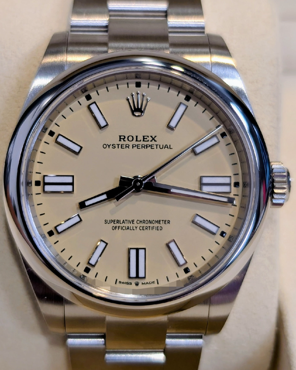 2026 Rolex Oyster Perpetual 41MM Beige Dial Oyster Bracelet (134300)
