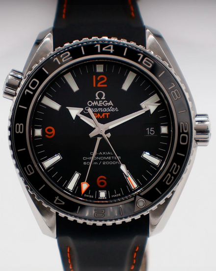 2018 Omega Seamaster Planet Ocean 600M 43.5MM Black Dial Rubber Strap (232.32.44.22.01.002)