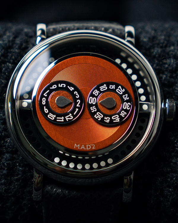 2025 MB&F MAD Edition 2 42MM Orange Dial Leather Strap (M.A.D 2 Orange)