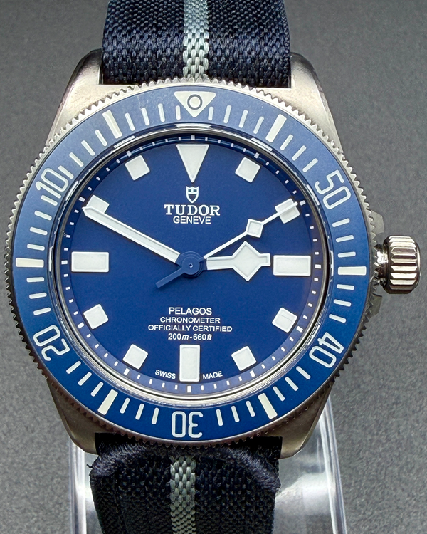 2022 Tudor Pelagos FXD 42MM Blue Dial Textile Strap (25707B/22)