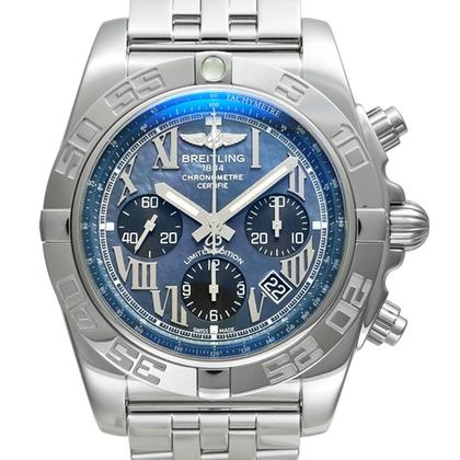 No Reserve - 2018 Breitling Chronomat "Frecce Tricolori" L.E. 44MM Mother of Pearl Dial Steel Bracelet (AB0111)
