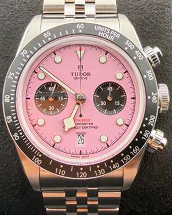 2025 Tudor Black Bay Chrono "Flamingo" 41MM Pink Dial Steel Bracelet (79360N)