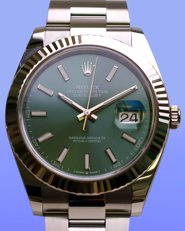 Rolex Datejust (Mint Green Fluted Oyster)