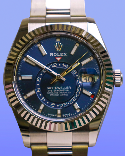 2025 Rolex Sky-Dweller 42MM Blue Dial Oyster Bracelet (336934)