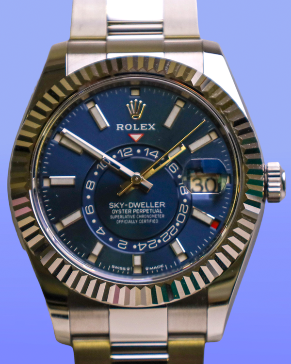 2025 Rolex Sky-Dweller 42MM Blue Dial Oyster Bracelet (336934)