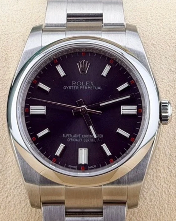 2020 Rolex Oyster Perpetual 36MM Aftermarket Grape Dial Oyster Bracelet (116000)