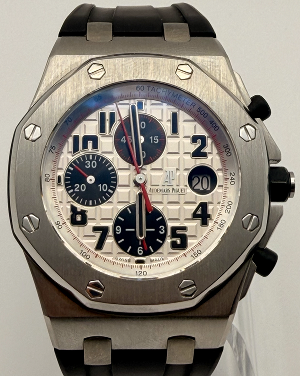 Audemars Piguet Royal Oak Offshore 42MM White Dial Rubber Strap (26170ST.OO.D101CR.02)