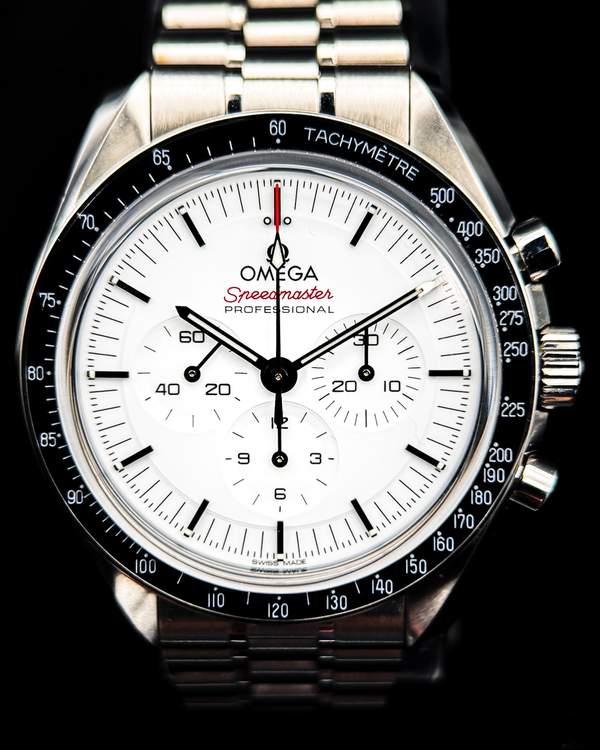 2024 Omega Speedmaster Professional Moonwatch 42MM White Dial Steel Bracelet (310.30.42.50.04.001)