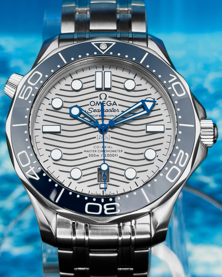 2024 Omega Seamaster Diver 300M 42MM Grey Dial Steel Bracelet (210.30.42.20.06.001)
