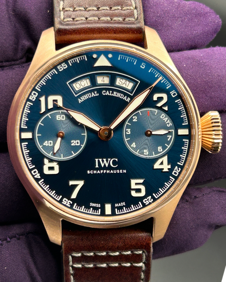 2016 IWC Schaffhausen Pilot L.E. 46MM Blue Dial Leather Strap (IW502701)