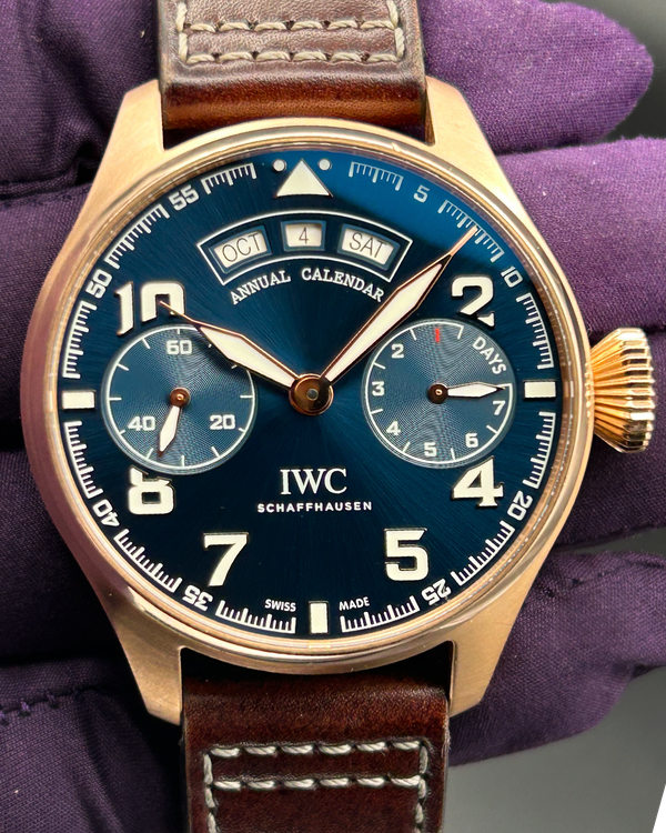 2016 IWC Schaffhausen Pilot L.E. 46MM Blue Dial Leather Strap (IW502701)
